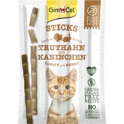 GimCat Sticks - puran in zajec, 4 kosi - 1 pkg