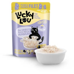 Lucky Lou Extra Food Pouch csirkefilé lében - 70 g