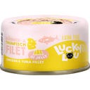 Lucky Lou Extra Food Tonijn & Kip in Jelly - 70 g