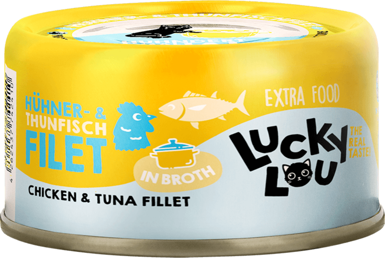 Lucky Lou Extra Food Hühner-/Thunfischfilet in Broth - 70 g
