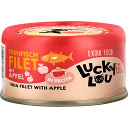 Lucky Lou Extra Food - Tonijn & Appel in Bouillon - 70 g