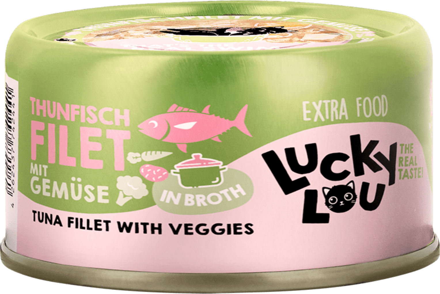 Lucky Lou Extra Food Thunfisch Gemüse in Broth - 70 g