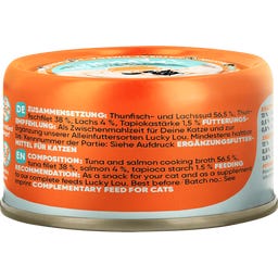 Lucky Lou Extra Food - Tonijn & Zalm in Bouillon - 70 g
