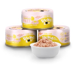 Lucky Lou Extra Food Tonijn & Kip in Jelly - 70 g
