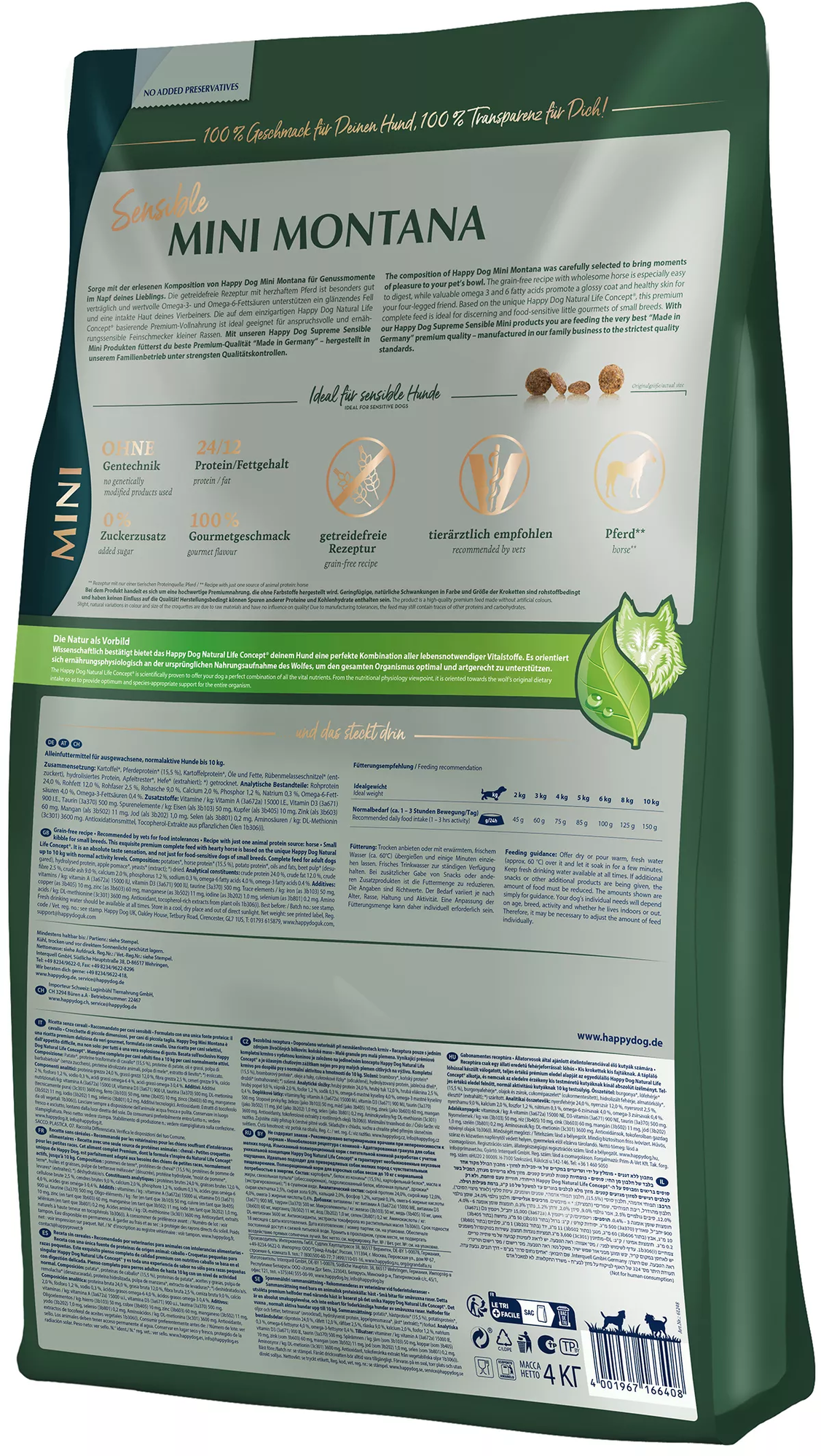 Happy Dog Trockenfutter Sensible Mini Montana - 300 g
