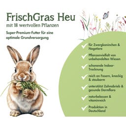 bunny FrischGras Heu Kokos & Rosenblüte - 500 g