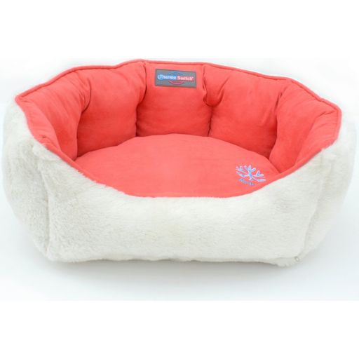 ThermoSwitch ANDROS Hundebett koralle/creme - L