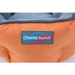 ThermoSwitch Pasja postelja SANTORINI, oranžna/siva - M