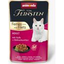 Mokra mačja hrana Vom Feinsten - Adult, teletina in piščančji file