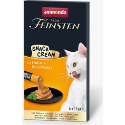 Vom Feinsten Snack Cream - prigrizek za odrasle mačke, piščanec in mačja trava - 90 g