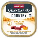 Mokra pasja hrana GranCarno Country - govedina, gos in buča
