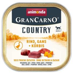 Mokra pasja hrana GranCarno Country - govedina, gos in buča - 150 g