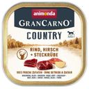Mokra pasja hrana GranCarno Country - govedina, jelen in repa