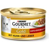 Gourmet Gold Zarte Häppchen mit Huhn und Leber