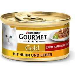 Gourmet Gold Zarte Häppchen mit Huhn und Leber