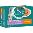 PURINA ONE Sensitive mit Huhn und Karotten 8x85g