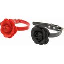 Croci Halsband schwarze Rose