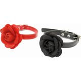 Croci Fekete rózsa nyakörv