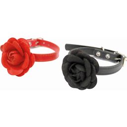 Croci Halsband schwarze Rose - S