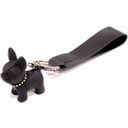 Croci Obesek za ključe Bulldog, 4 cm, črn