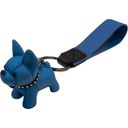 Croci Bulldogge kulcstartó 4 cm - kék