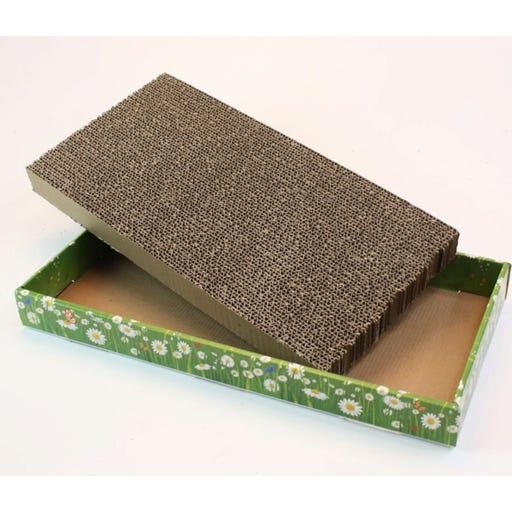 Tiragraffi Per Gatti In Cartone 2 In 1 - Reversibile, Con Erba Gatta, Per Proteggere I Mobili - Foto 6