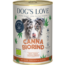 DOG'S LOVE Canna BIO - govedina s konopljo, 400 g
