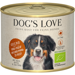 DOG'S LOVE Cibo per Cani - Manzo BIO - 200 g