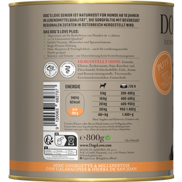 DOG'S LOVE Hundefutter Senior Pute - 800 g