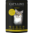 CAT's LOVE Adult - Cibo Umido al Vitello e Tacchino - 85 g