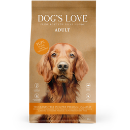 DOG'S LOVE Trockenfutter Pute - 2 kg