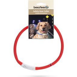 beeztees Safety Gear Dogini USB nyakörv, piros - 35 x 1 cm