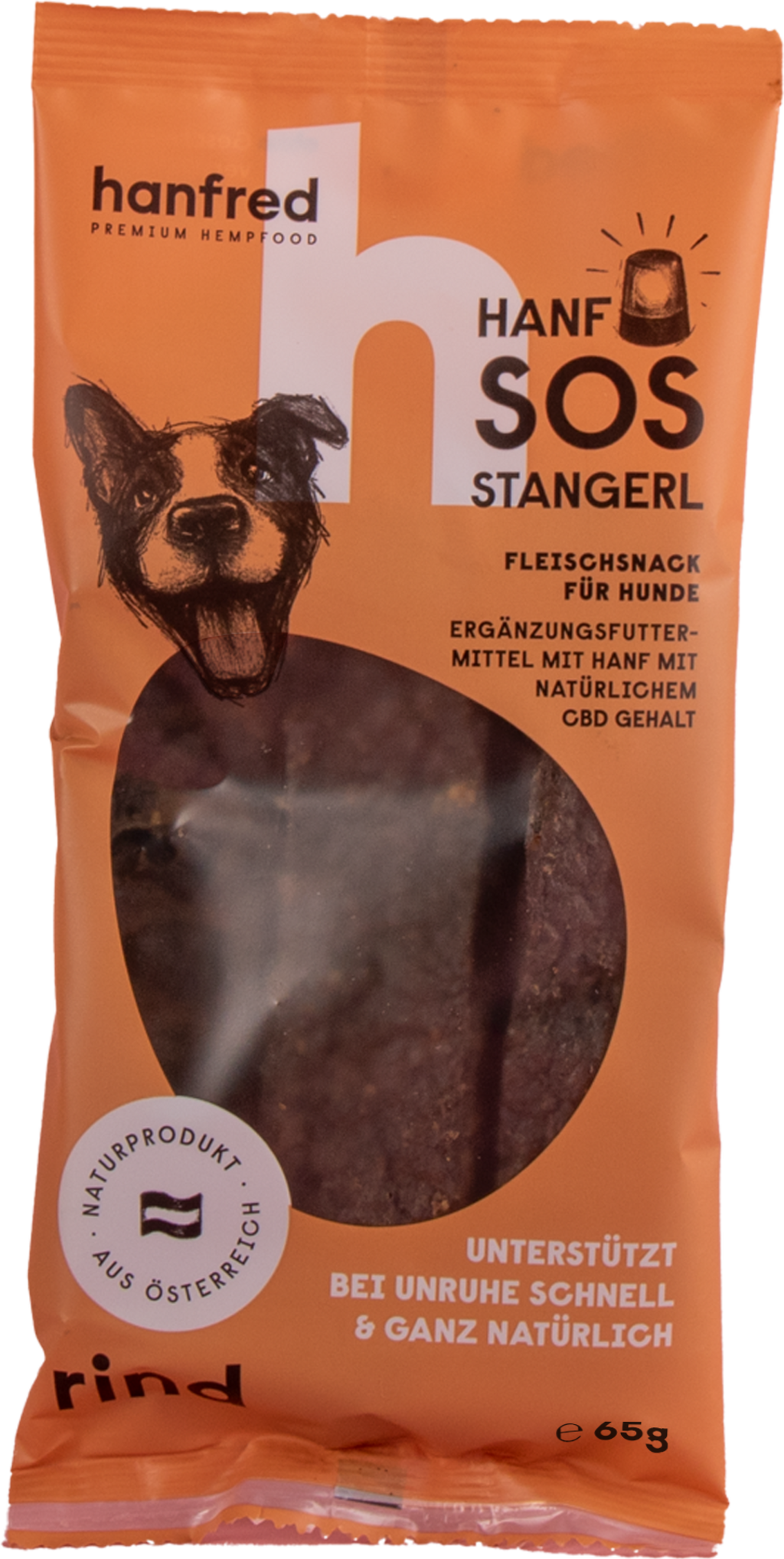 Hanfred SOS Stangerl Rind - 65 g