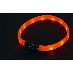 Visio Light LED nyakörv, hosszúszőr - narancssárga - 1 db
