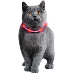 Visio LED macskanyakörv 20-35 cm - rózsaszín - 1 db