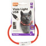 Collare per Gatti Visio Light LED 20-35 cm - Rosso