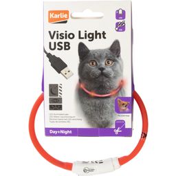 Karlie Visio LED macskanyakörv 20-35 cm - piros - 1 db