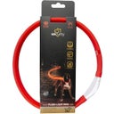 Extrabreites Leuchthalsband Flash Maxi USB rot - L
