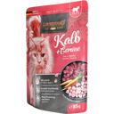 Leonardo Kalb mit Gemüse