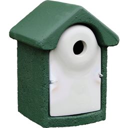 Ptičja hišica iz mešanice betona in lesa, zelena - Ø32mm