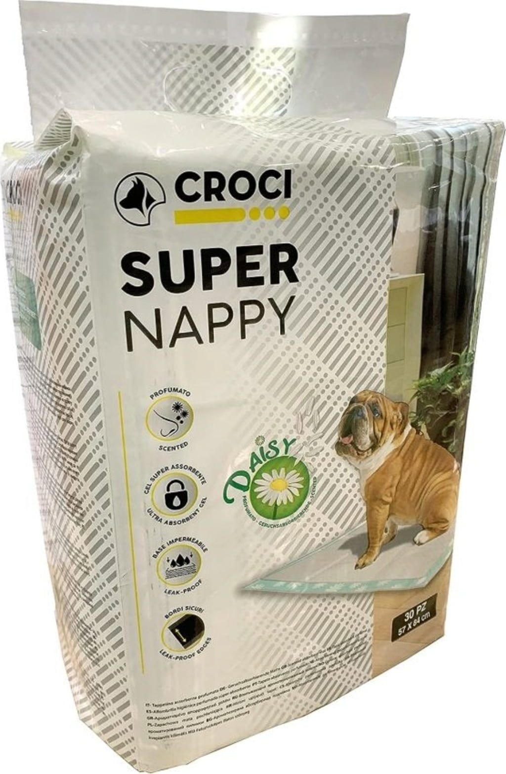 Croci Teppich Super Nappy Daisy 30 Stk. - 84 x 57 cm