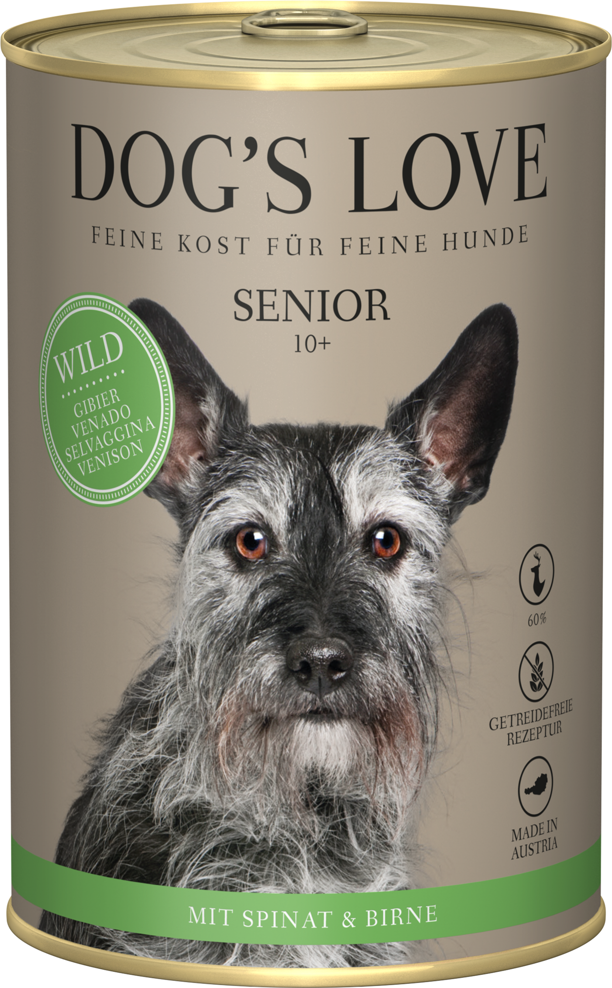 DOG'S LOVE Nassfutter für Hunde SENIOR WILD - 400 g