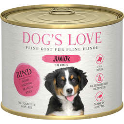 DOG'S LOVE Pasja hrana Junior - govedina - 200 g