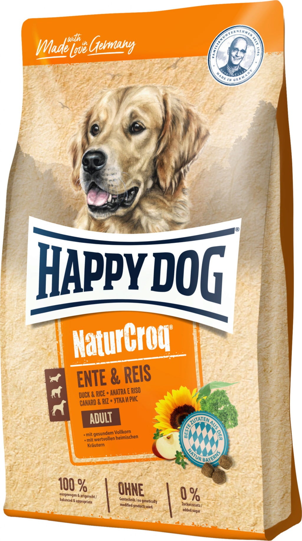 Happy Dog Trockenfutter NaturCroq Ente und Reis - 11 kg