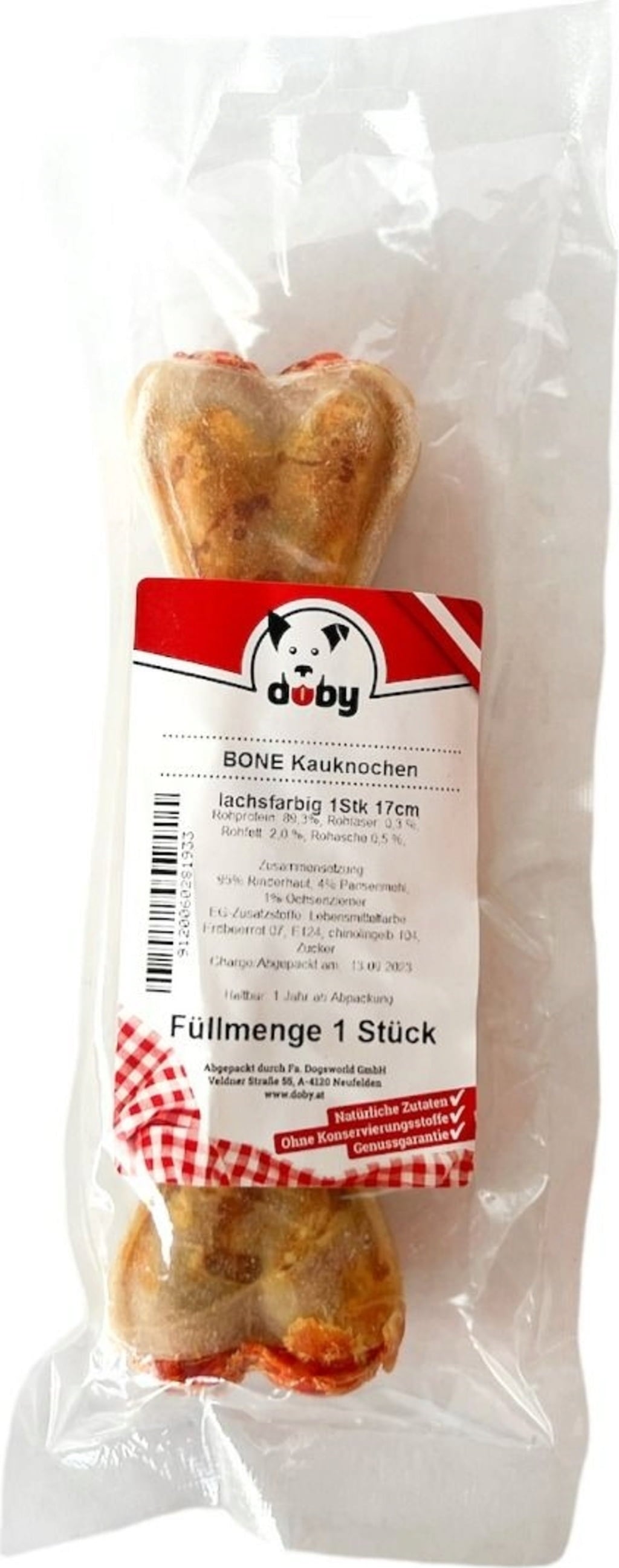 Doby Žvečilna kost natur - barve lososa