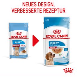 Royal Canin Medium Puppy in Soße 10x140 g - 1.400 g