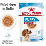 ROYAL CANIN Medium Puppy in Salsa 10x140 g