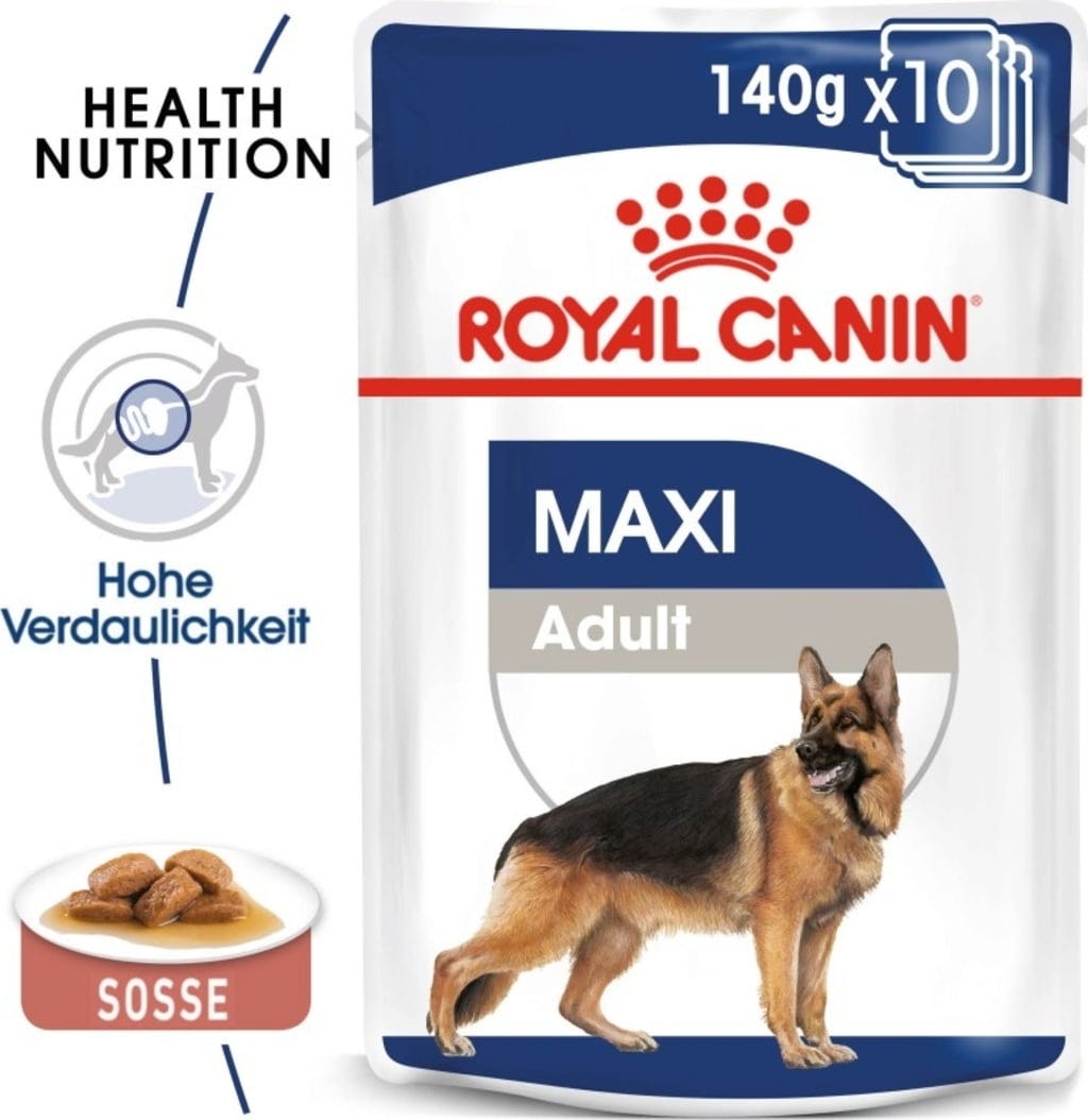 Royal Canin Maxi Adult in Soße 10x140 g - 1.400 g