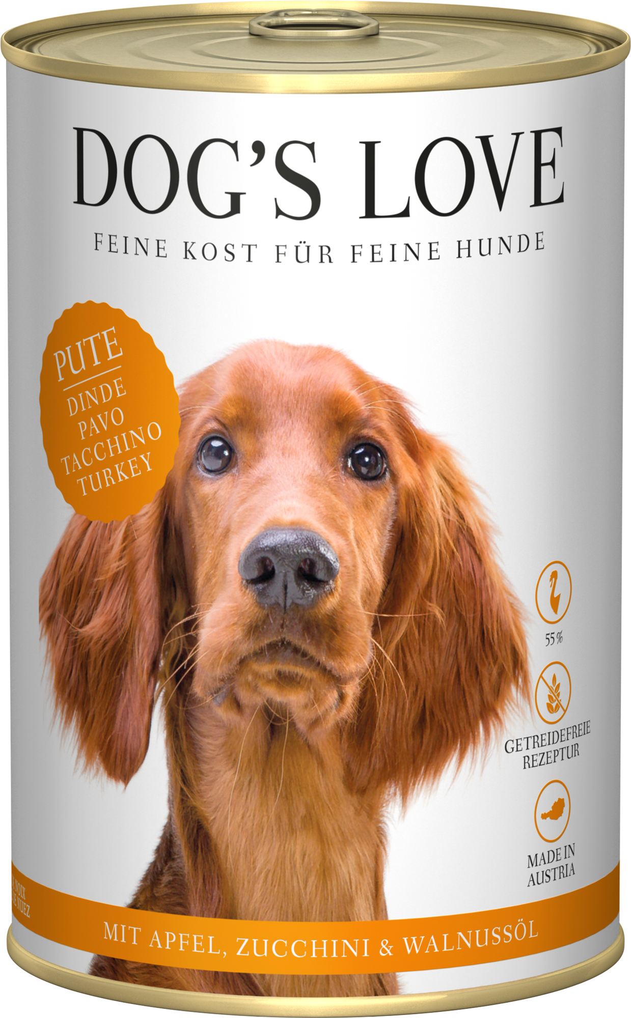 DOG'S LOVE Hunde Nassfutter ADULT PUTE  - 400 g