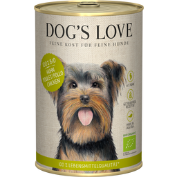 DOG'S LOVE Nedves kutyatáp - BIO CSIRKE - 400 g